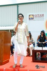 Actress Gouthami Youth Yoga in Geetham College Hyderabad
